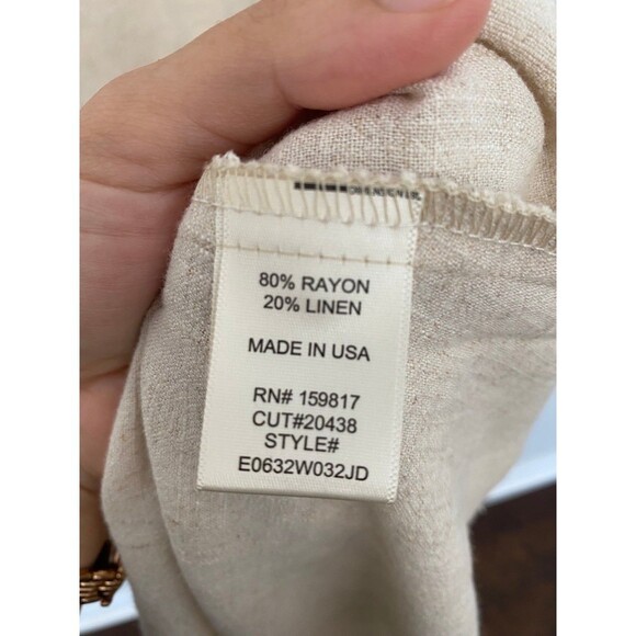 Altar'd State Linen Midi Dress Oaklynn Linen Midi Dress Size Large - Picture 5 of 7